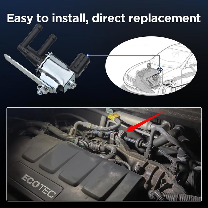 AIKEN Vacuum Solenoid Valve EGR Vacuum Valve Switch Compatible with MPV 1996-2006, Protege 2.0L 2002 2003, RX-8 2004-2008 P/N Z504-18-741A. - Image 4